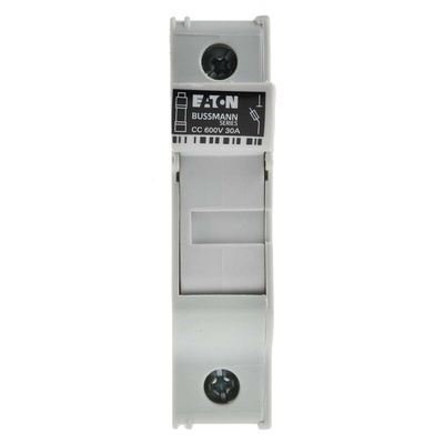 Eaton 30A Rail Mount Fuse Holder for 10 x 38mm Fuse, 1P, 600V ac