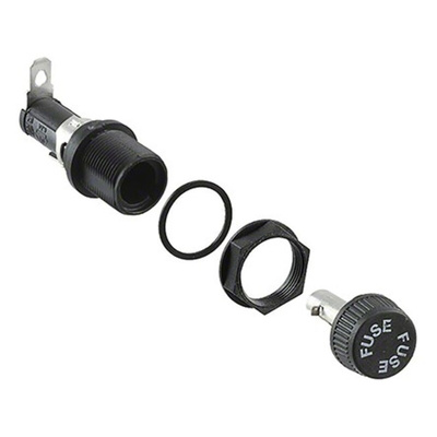 Eaton 16A Panel Mount Fuse Holder for 5 x 20mm Fuse, 1P, 250V ac