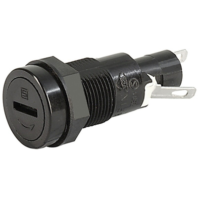 Schurter 10A Panel Mount Fuse Holder for 5 x 20mm Fuse