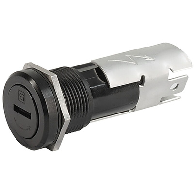 Schurter 16A Panel Mount Fuse Holder for 5 x 20mm Fuse, 1P, 250V ac