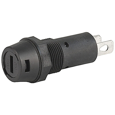 Schurter 10A Panel Mount Fuse Holder for 5 x 20mm Fuse, 1P, 400V ac