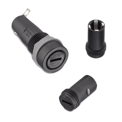 Wurth Elektronik 10A Panel Mount Fuse Holder for 5 x 20mm Fuse, 1P, 250V ac