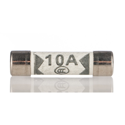 Eaton 10A F Ceramic Cartridge Fuse, 6.3 x 25mm