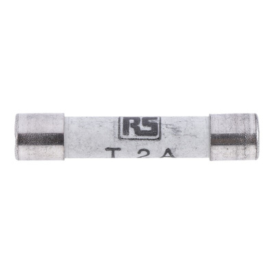 RS PRO 2A T Ceramic Cartridge Fuse, 6.3 x 32mm