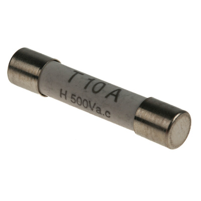 RS PRO 10A T Ceramic Cartridge Fuse, 6.3 x 32mm