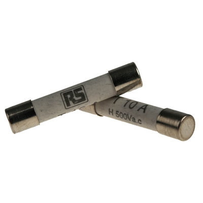 RS PRO 10A T Ceramic Cartridge Fuse, 6.3 x 32mm