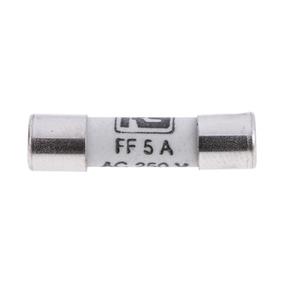 RS PRO 5A FF Ceramic Cartridge Fuse, 5 x 20mm