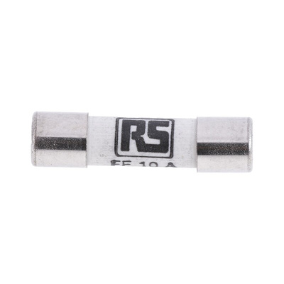 RS PRO 10A FF Ceramic Cartridge Fuse, 5 x 20mm