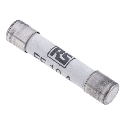 RS PRO 10A FF Ceramic Cartridge Fuse, 6.3 x 32mm