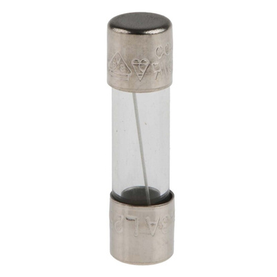 RS PRO 6.3A T Glass Cartridge Fuse, 5 x 20mm