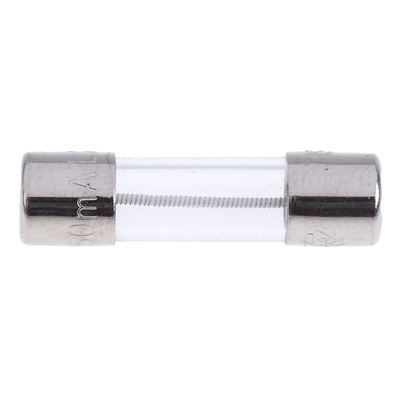 RS PRO 250mA T Glass Cartridge Fuse, 5 x 20mm