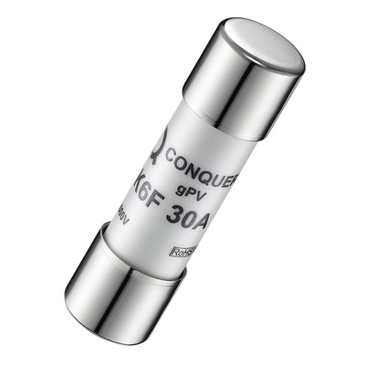 RS PRO 25A Slow-Blow Ceramic Cartridge Fuse, 10 x 38mm