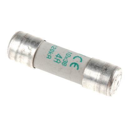 Mersen 4A Ceramic Cartridge Fuse, 10 x 38mm