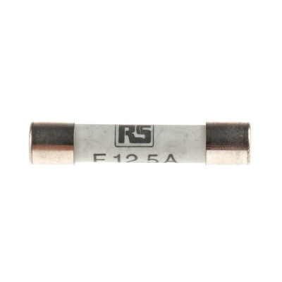 RS PRO 12.5A F Ceramic Cartridge Fuse, 6.3 x 32mm