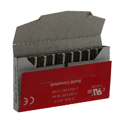 RS PRO 16A F Ceramic Cartridge Fuse, 6.3 x 32mm