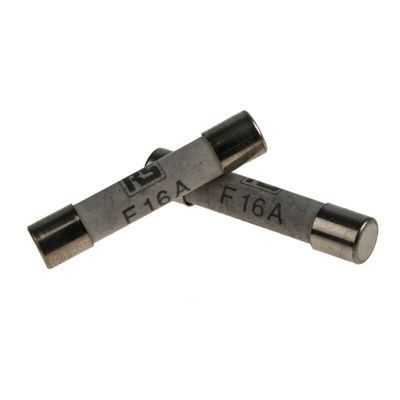 RS PRO 16A F Ceramic Cartridge Fuse, 6.3 x 32mm