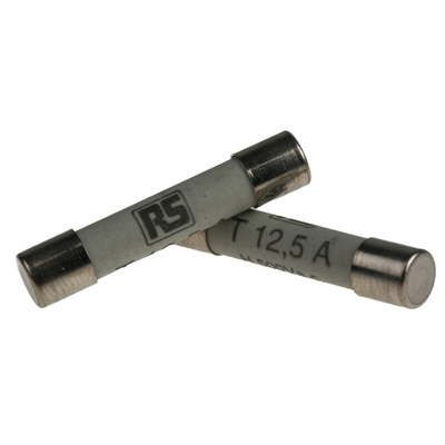 RS PRO 12.5A T Ceramic Cartridge Fuse, 6.3 x 32mm