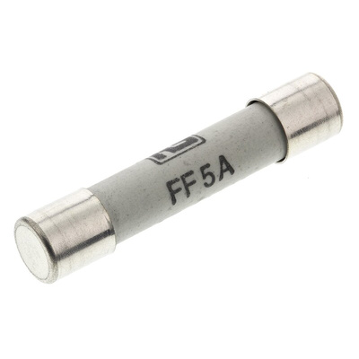 RS PRO 5A FF Ceramic Cartridge Fuse, 6.3 x 32mm