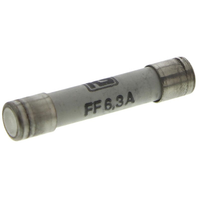 RS PRO 6.3A FF Ceramic Cartridge Fuse, 6.3 x 32mm