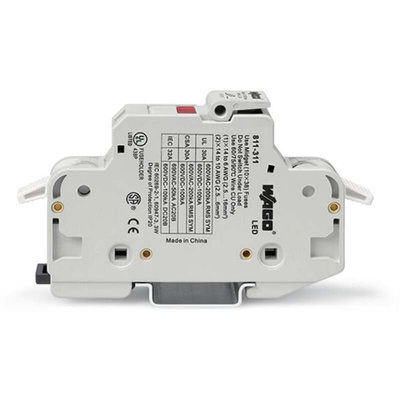 Wago 32A Fuse Holder for 10 x 38mm Fuse, 1P, 600V ac