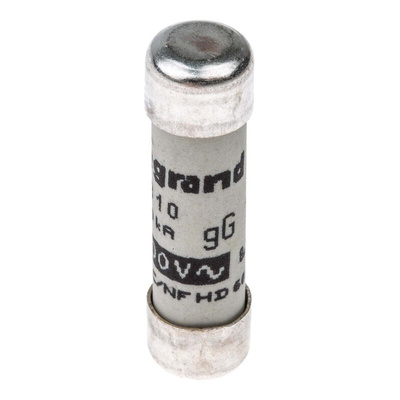 Legrand 10A F Ceramic Cartridge Fuse, 8.5 x 32mm
