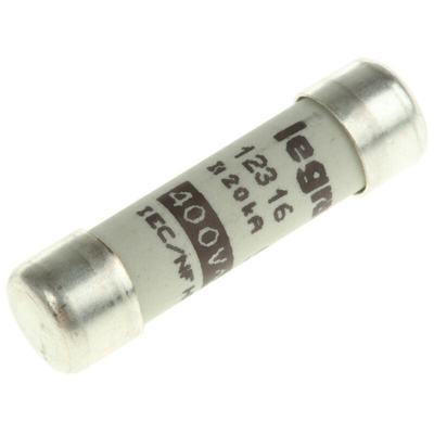Legrand 16A F Ceramic Cartridge Fuse, 8.5 x 32mm
