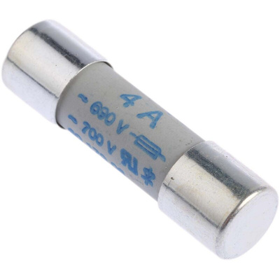 SIBA 4A Ceramic Cartridge Fuse, 10 x 38mm