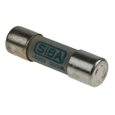 SIBA 6A Ceramic Cartridge Fuse, 10 x 38mm