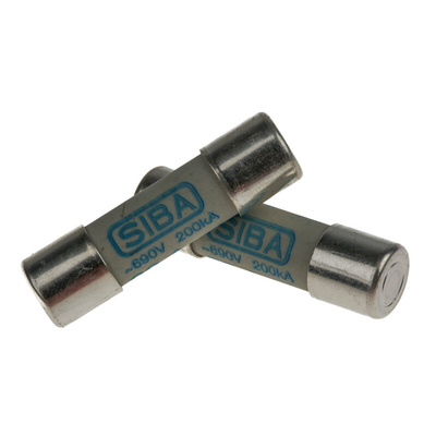 SIBA 20A Ceramic Cartridge Fuse, 10 x 38mm