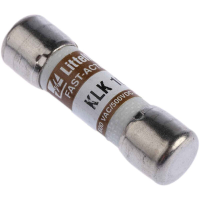 Littelfuse 10A F Melamine Cartridge Fuse, 10 x 38mm