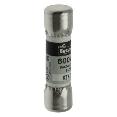 Eaton 3A F Melamine Cartridge Fuse, 10 x 38mm