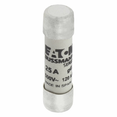 Cooper Bussmann 25A 5ST Ceramic Cartridge Fuse, 10 x 38mm