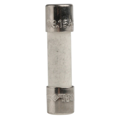 Eaton 3.15A T Ceramic Cartridge Fuse, 5 x 20mm
