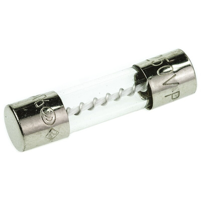 Littelfuse 5A T Glass Cartridge Fuse, 5 x 20mm