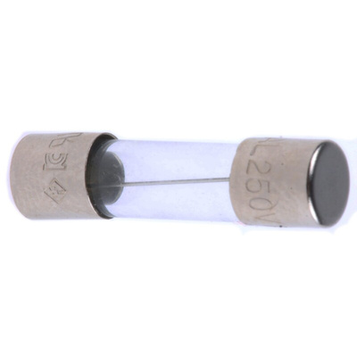 Littelfuse 8A F Glass Cartridge Fuse, 5 x 20mm