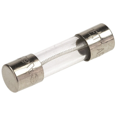 Littelfuse 1A T Glass Cartridge Fuse, 5 x 20mm