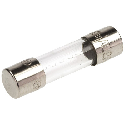 Littelfuse 500mA F Glass Cartridge Fuse, 5 x 20mm