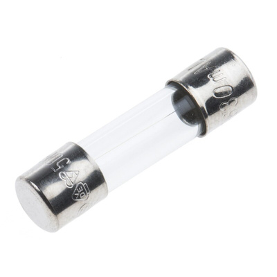 RS PRO 630mA F Glass Cartridge Fuse, 5 x 20mm