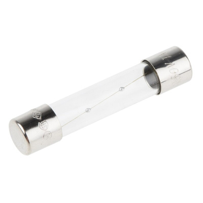 RS PRO 1A T Glass Cartridge Fuse, 6.3 x 32mm
