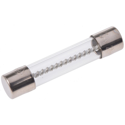 RS PRO 7A T Glass Cartridge Fuse, 6.3 x 32mm