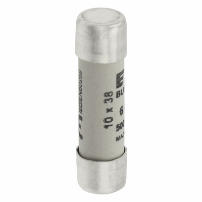 Eaton 6A Ceramic Cartridge Fuse, 10 x 38mm