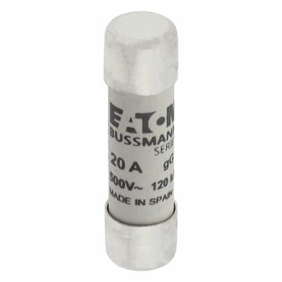 Eaton 20A Ceramic Cartridge Fuse, 10 x 38mm