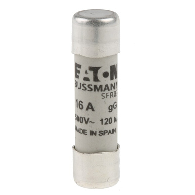 Eaton 16A Ceramic Cartridge Fuse, 10 x 38mm