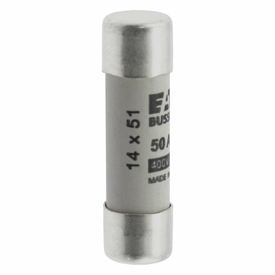Eaton 50A Ceramic Cartridge Fuse, 14 x 51mm
