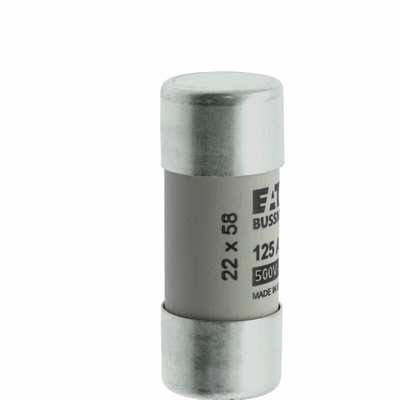 Eaton 125A Ceramic Cartridge Fuse, 22 x 58mm