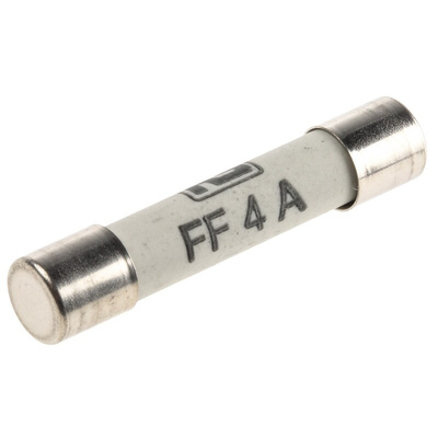 RS PRO 4A FF Ceramic Cartridge Fuse, 6.3 x 32mm