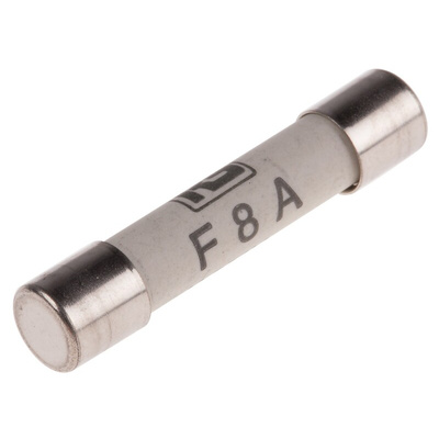 RS PRO 8A F Ceramic Cartridge Fuse, 6.3 x 32mm