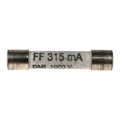 SIBA 315mA FF Ceramic Cartridge Fuse, 6.3 x 32mm