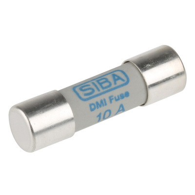 SIBA 10A Ceramic Cartridge Fuse, 10 x 38mm