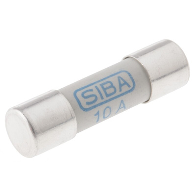 SIBA 10A Ceramic Cartridge Fuse, 10 x 38mm